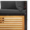 vidaXL Sofa ogrodowa z poduszkami, 2-osobowa, lite drewno akacjowe