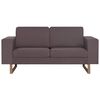 vidaXL Sofa 2-osobowa, tapicerowana tkaniną, taupe