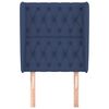 vidaXL Zagłówek uszak, niebieski, 83x23x118/128 cm, tkanina