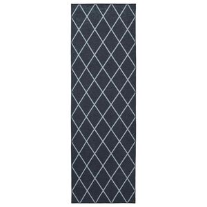 vidaXL Chodnik dywanowy ORIZ 1150 gsm Czarny wz&oacute;r siatkowy
