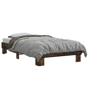 vidaXL Ramka ł&oacute;żka Dąb wędzony 80 x 200 cm Drewno inżynieryjne