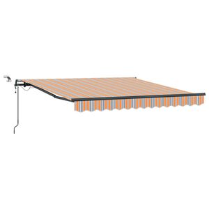 vidaXL Markiza wysuwana Wielokolorowe 350 x 250 cm Poliester