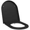 vidaXL Deska toaletowa Czarny 49 x 36 x 4 cm Duroplast