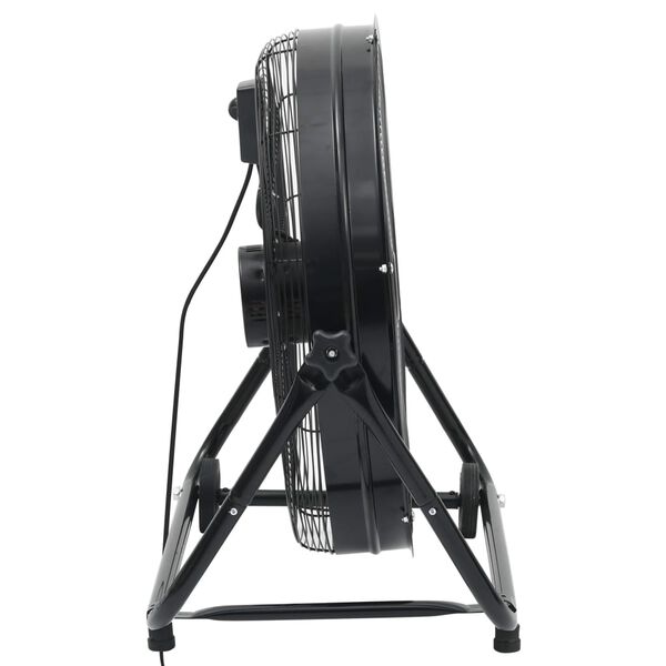 vidaXL Przemysłowy wentylator bębnowy, 60 cm, 172,5 W, czarny