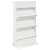 vidaXL Regał na gazety Biały 70 x 41 x 126 cm Drewno inżynieryjne