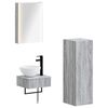 vidaXL Zestaw Szafek Łazienkowych 4 pcs Szary Sonoma
