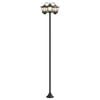 vidaXL Lampion z 3 głowicami Czarny 16 x 16 x 187 cm Aluminium i ABS