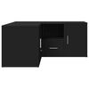 vidaXL Szafka narożna, czarna, 160x40x45 cm, materiał drewnopochodny