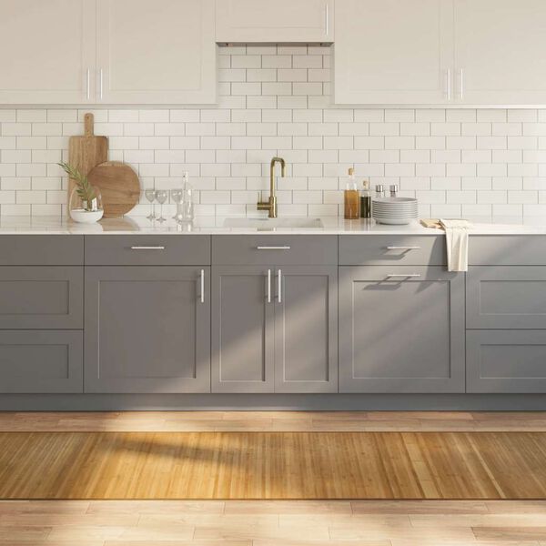 vidaXL Dywan prostokątny, naturalny, 70x400 cm, bambusowy