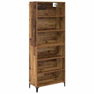 vidaXL Highboard Stare drewno 69,5 x 34 x 180 cm Drewno inżynieryjne