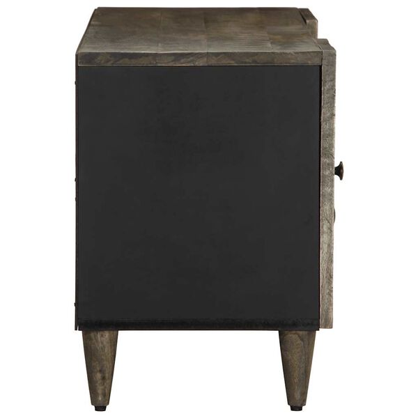 vidaXL Szafka RTV Jasnoszara 105x33,5x46 cm Drewno lite Mango