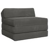 vidaXL Składana Sofa Ł&oacute;żko ciemnoszary 200 x 70 x 10 cm Welur