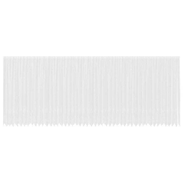 vidaXL Firanka Koronkowa z zasłonami Biały 260 x 1200 cm Poliester