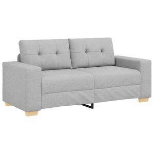 vidaXL Sofa dwuosobowa, szara chmurowy, 180x77x82 cm, tkanina