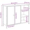 vidaXL Bufet Stare drewno 100 x 33 x 75 cm Materiał drewnopochodny
