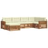 vidaXL Zestaw sof na zewnątrz z poduszką 6 pcs Naturalny i Kremowy