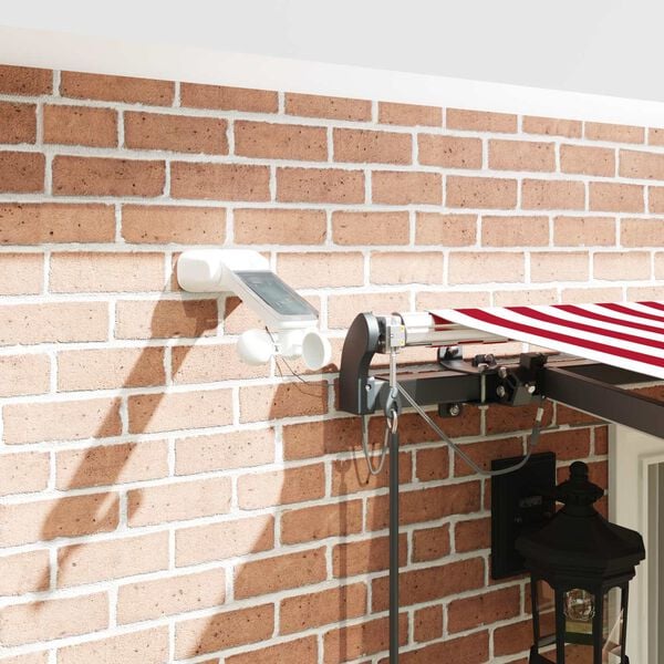 vidaXL Tkanina Zadaszenia z Czerwony i Biały 400 &times; 300 cm Poliester