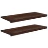 vidaXL Parapety 2 szt. Ciemny brąz 100 x 40 x 2 cm Drewno bukowe