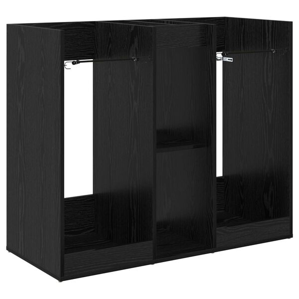 vidaXL Szafka golfowa Gładki Czarny Dąb 102 x 45 x 85,5 cm