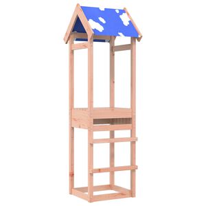 vidaXL Wieża zabaw brązowy 52,5 x 46,5 x 195 cm Lite drewno daglezjowe