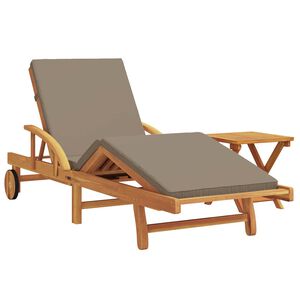 vidaXL Leżak 2 szt. Lite Drewno Akacji Ciemnoszary