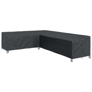 vidaXL Pokrowiec na meble 355 x 275 x 80 cm Tkanina Oxford 420D Czarny