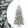 vidaXL Sztuczna choinka z bombką 150 cm 150 LED Ciepła biel PE i PVC