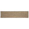 vidaXL Dywan strefowy Naturalny i czarny 60 x 200 cm Juta