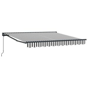 vidaXL Rama markizy Antracytowy i biały 300 x 250 cm