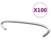 vidaXL Haki do gabion&oacute;w, 100 szt., galwanizowana stal, 10 cm