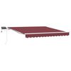 vidaXL Markiza wysuwana bordowy 300 x 250 cm Tkanina i aluminium