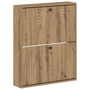 vidaXL Wisząca szafka na buty ALKMAAR 71 x 17 x 86 cm Dąb artisan