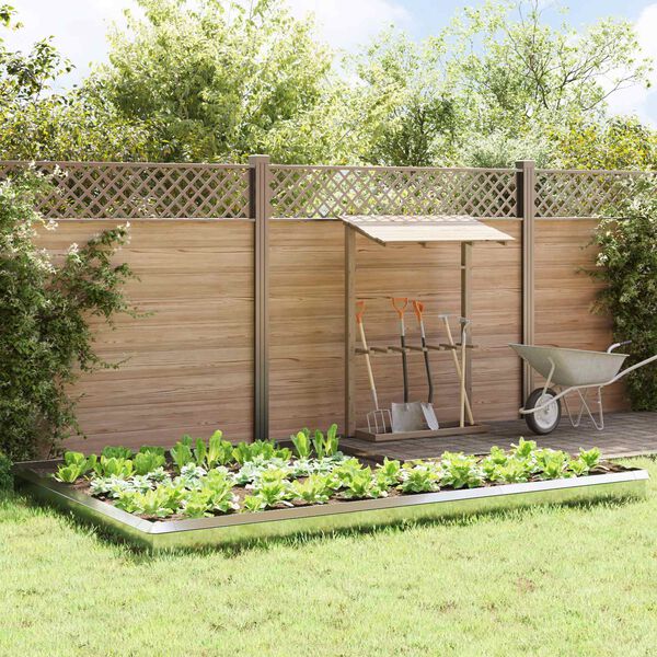 vidaXL Płoty ślimakowe 16 pcs Srebrny Stal Galwanizowana