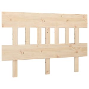 vidaXL Wezgłowie ł&oacute;żka, 143,5x3x81 cm, lite drewno sosnowe