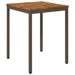 vidaXL St&oacute;ł do kolacji w ogrodzie Naturalny i kawowy 60 x 60,5 x 75 cm