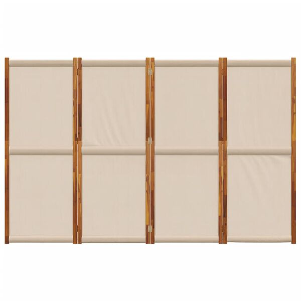 vidaXL Parawan 4-panelowy, taupe, 280x180 cm
