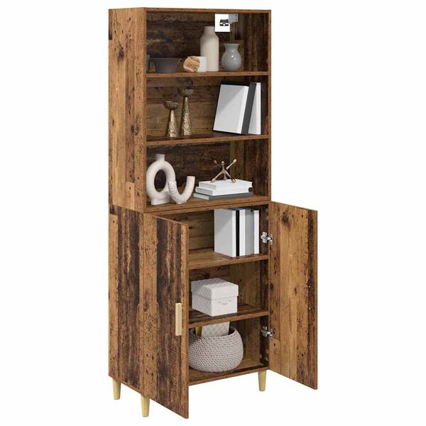 vidaXL Highboard Stare drewno 69,5 x 32,5 x 180 cm