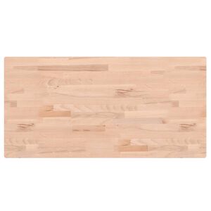 vidaXL Blat stołu, 80x40x1,5 cm, prostokątny, lite drewno bukowe