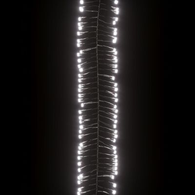 vidaXL Sznur lampek LED, 1000 diod w kolorze zimnej bieli, 11 m, PVC