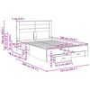 vidaXL Ramka ł&oacute;żka Dąb Sonoma 140 x 190 cm Materiał drewnopochodny