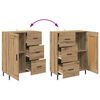 vidaXL Highboard 2 pcs Dąb rzemieślniczy Materiał drewnopochodny