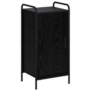 vidaXL Bufet Czarny dąb 97 x 33 x 81 cm Drewno inżynieryjne