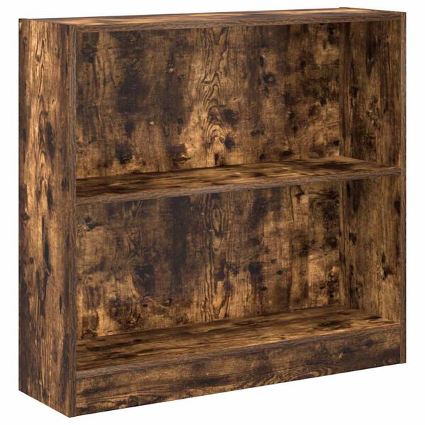 vidaXL Regał, przydymiony dąb, 80x24x76 cm, materiał drewnopochodny