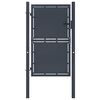 vidaXL Brama ogrodowa stalowa 100x150 cm antracyt