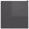 vidaXL Szafki wiszące pod TV 3 szt., wysoki połysk, szare, 60x30x30 cm