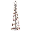 vidaXL Choinka świąteczna LED bombkami 120 diod LED Ciepła biel 180 cm