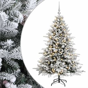 vidaXL Sztuczna choinka z bombką 120 cm 150 LED Ciepła biel