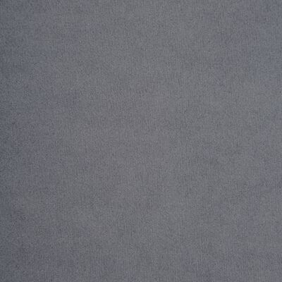 vidaXL Sofa Chesterfield, 2-os., obita aksamitem, 146x75x72 cm, szara