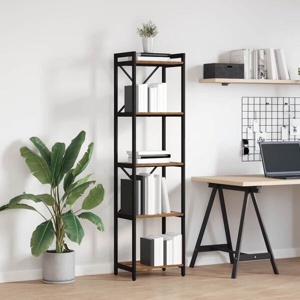 vidaXL P&oacute;łka na książki Stare drewno 40 x 30 x 155 cm