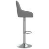 vidaXL Krzesła barowe, 2 szt., ciemnoszare, tapicerowane tkaniną